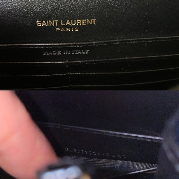 YSL Sunset Black Crocodile Embossed Leather 2,020$ - Picture 8 of 12